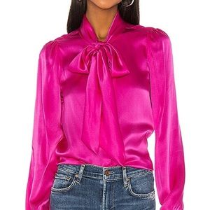 CAMI NYC The Ellery Charmeuse Top in Nebula XS NWT